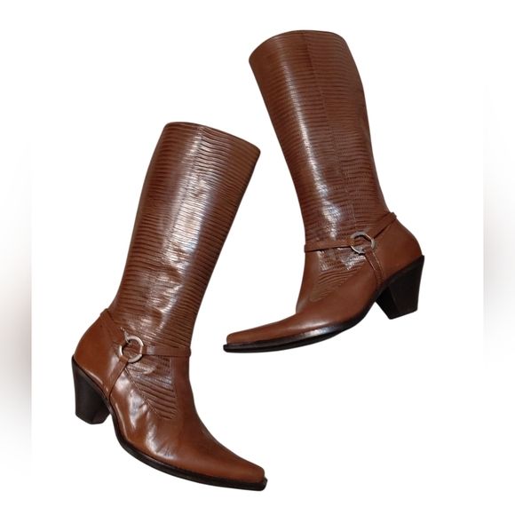 Maria Lya Women's Brown Western  Cowgirl Boots Size 8 - Picture 1 of 11